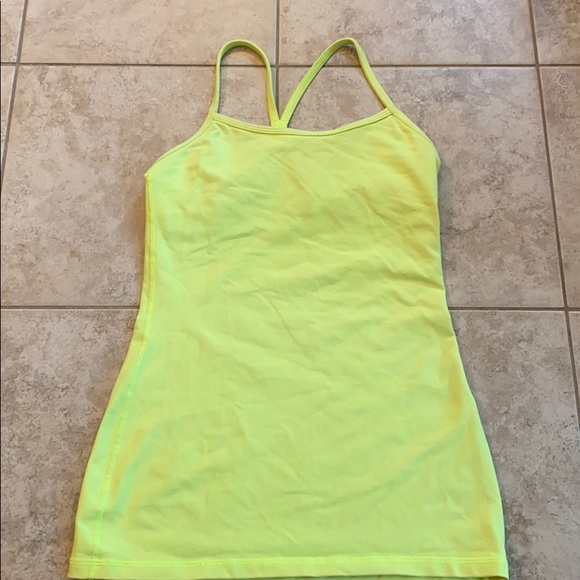 COPY - NWOT LULULEMON POWER Y TANK - SIZE 4 - NEO… - Picture 3 of 3